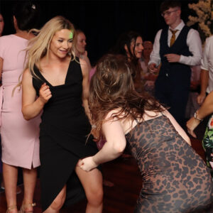 People dancing at a party.