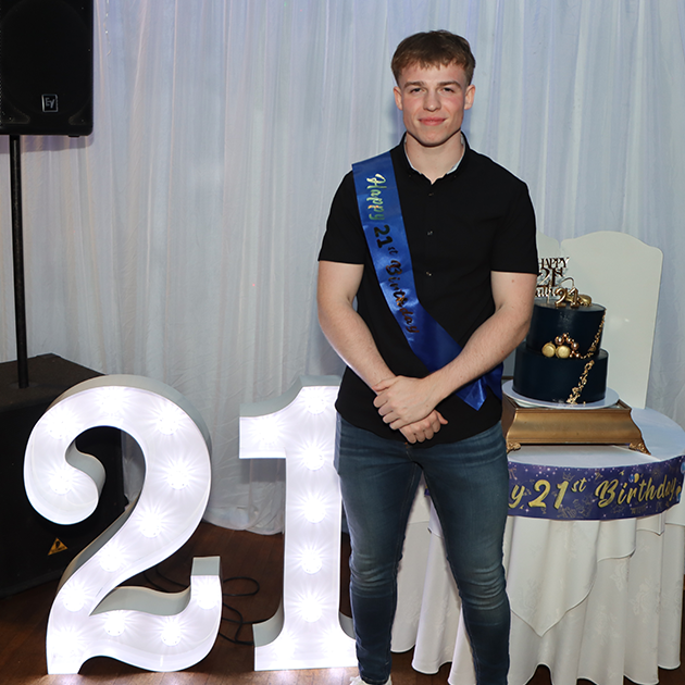 21st Birthday Numbers- We do events