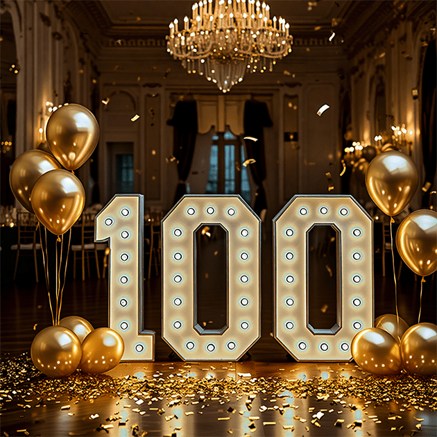100th birthday light up number- We do events