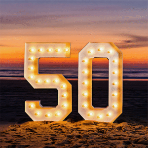 50th birthday light up number- We do events