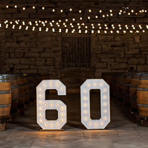 60 light up birthday number- We do events