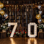 70th birthday light up numbers- We do events