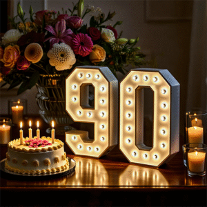 90th birthday light up number- We do events