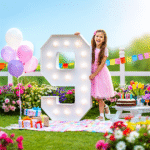 9th light up numbers with girl- We do events