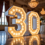 30th Birthday Light Up Numbers