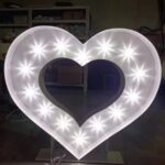 Light Up 3ft LED Love Heart