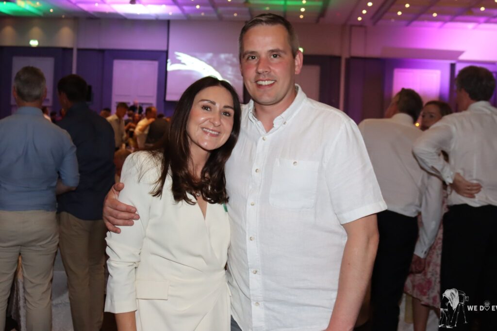 Guests at a corporate charity gala in the Galmont Hotel ballroom, Galway